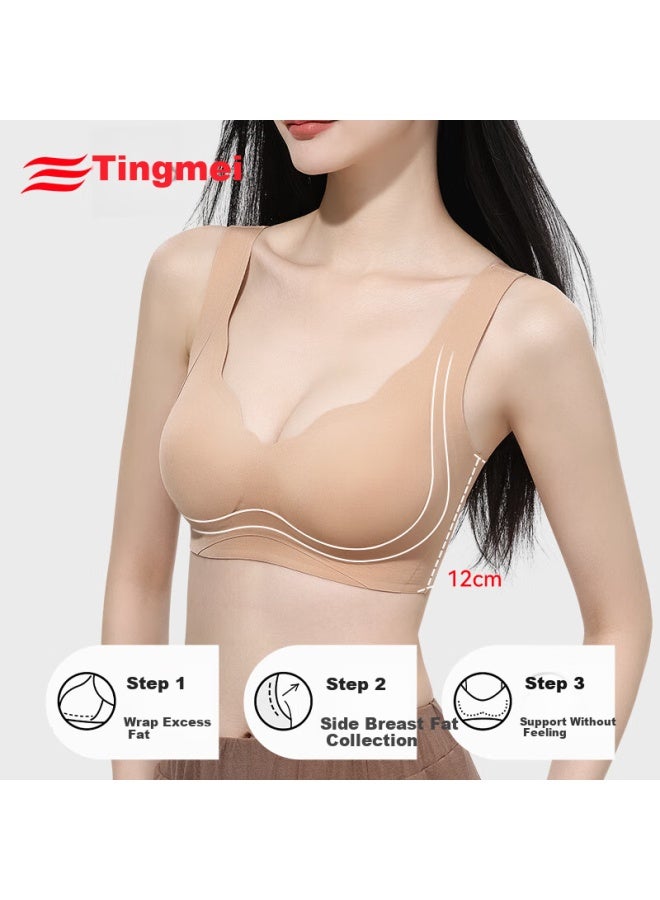 Gracewell Foundation Liquid, Seamless Invisible Bra, Lift And Anti-sagging, Wireless Sports Bra, Push-up, Body Shaping, Side Support, Skin Color - Image 5