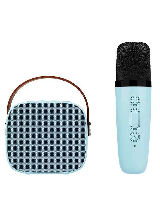 ZCM-HAPPY Home Karaoke Portable Bluetooth Speaker With One Wireless Microphone TF Card AUX Connectivity and Type-C Charging  - Image 1