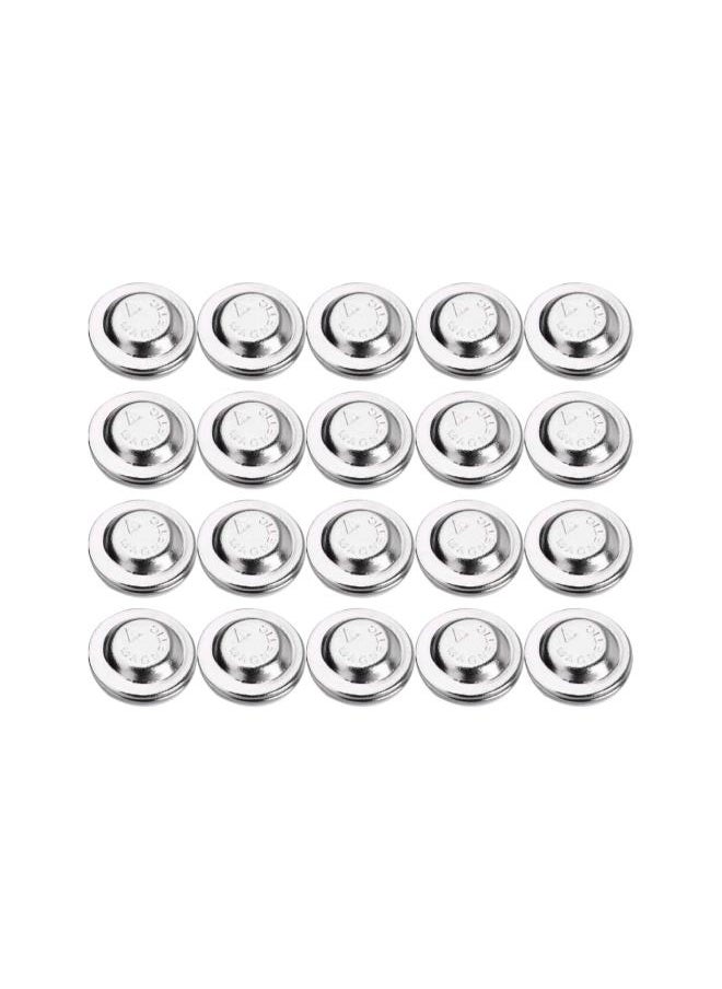 WYBOT - 24pcs Magnetic Round Snap Button Name Badge Magnet Clasp Fastener Brooch Pin Scarf Clasp Name Tags 17mm Silver - Image 1