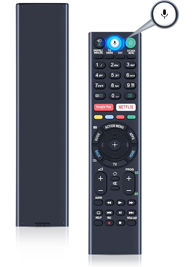 The Bros RMF-TX310E RMF-TX220E Replaced Remote Control - RMFTX220E RMFTX310E Remote Control Replacement fit for Sony LED TV KD55XF8596 Remote Controller - Image 1