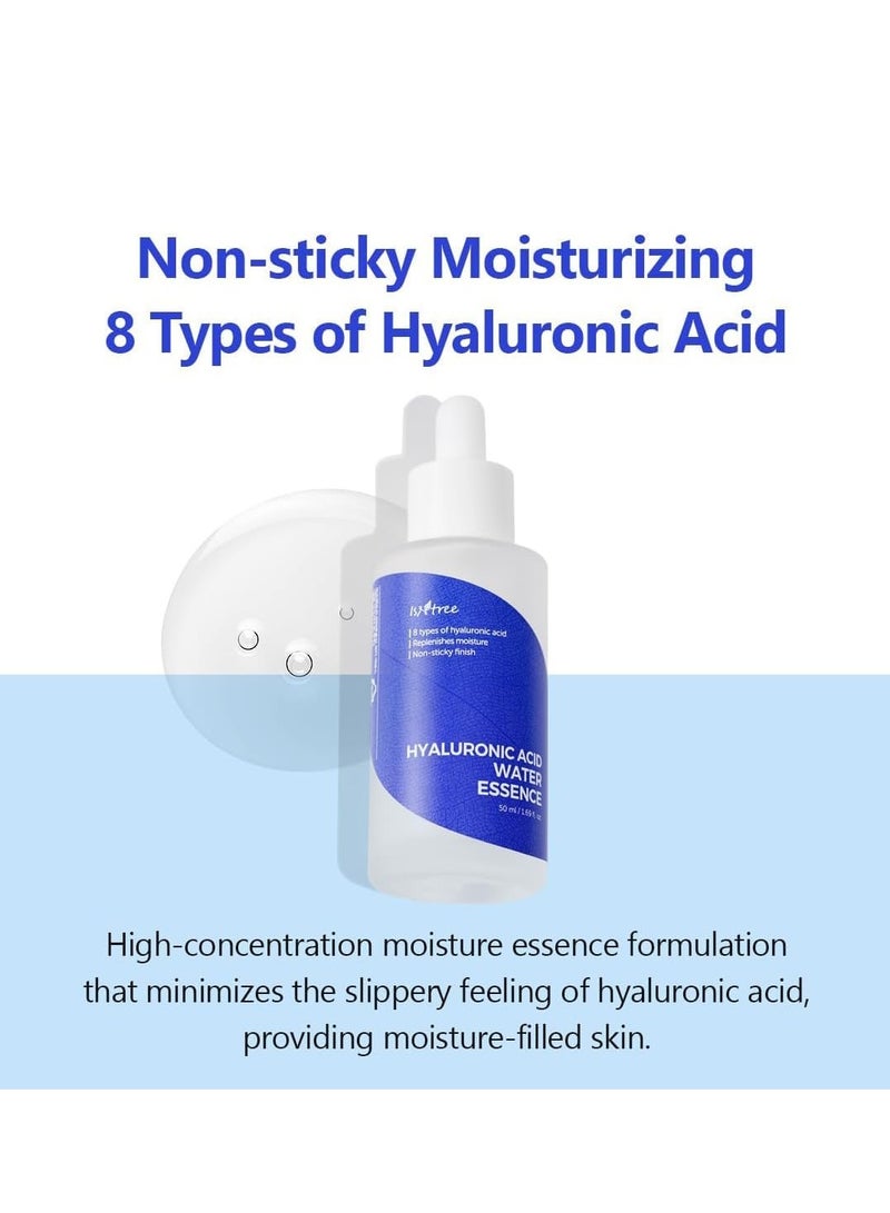 IsNtree Hyaluronic Acid Water Essence 50ml 1.69 fl.oz | Water Serum | Replenishes moisture | Non-sticky ﬁnish - Image 2