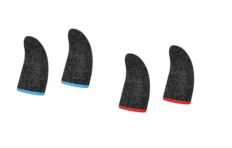 Ervio PUBG Anti-Slip Finger Sleeve Thumb Grip Sweatproof Smooth & Responsive Touch for Pubg Game (4 Fingers Sleeve - 2 Pair) - Image 1