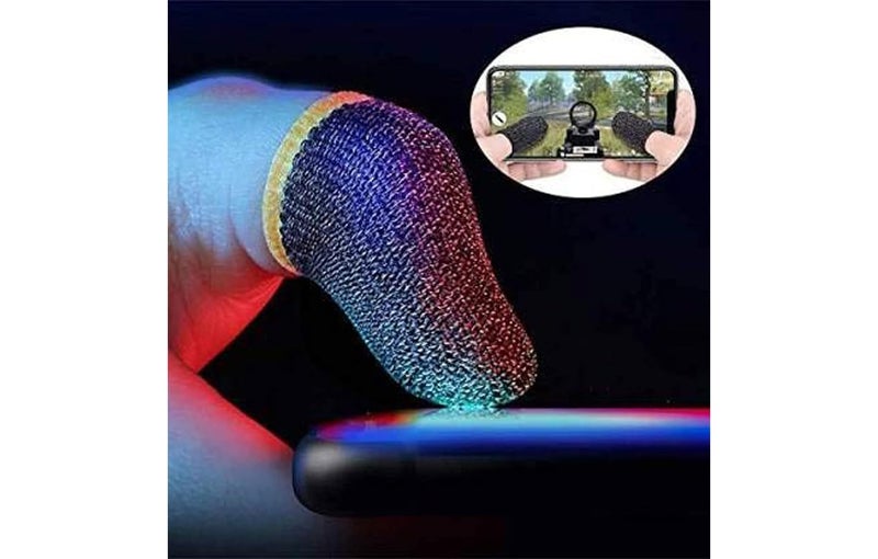 Ervio PUBG Anti-Slip Finger Sleeve Thumb Grip Sweatproof Smooth & Responsive Touch for Pubg Game (4 Fingers Sleeve - 2 Pair) - Image 4