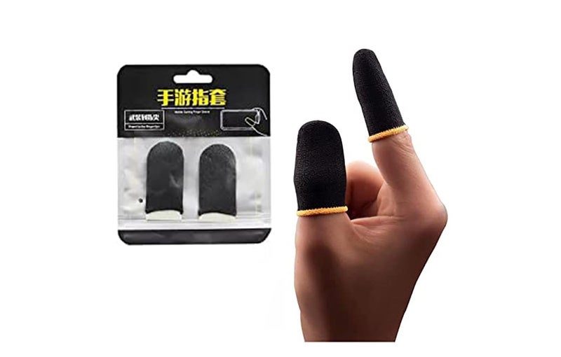 Ervio PUBG Anti-Slip Finger Sleeve Thumb Grip Sweatproof Smooth & Responsive Touch for Pubg Game (4 Fingers Sleeve - 2 Pair) - Image 2