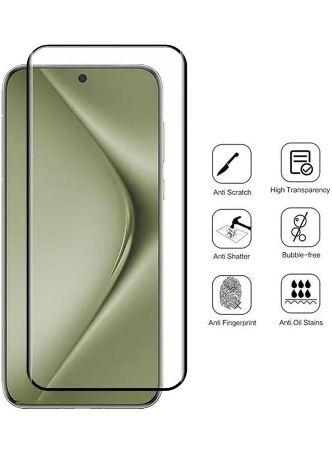2 Pack Huawei Pura 70 Ultra 5G Screen Protector, 9H Tempered Glass Screen Protector for Huawei Pura 70 Ultra 5G, Premium 3D Curved Edge Guard Film，Case Friendly, Anti-Scratch Film (Edge Adhesive) - Image 4