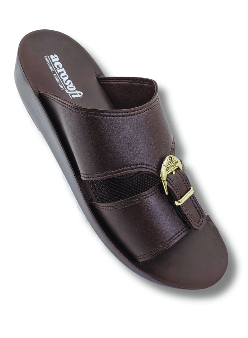 Aerosoft Men's Slippers G8320 Brown - Image 1