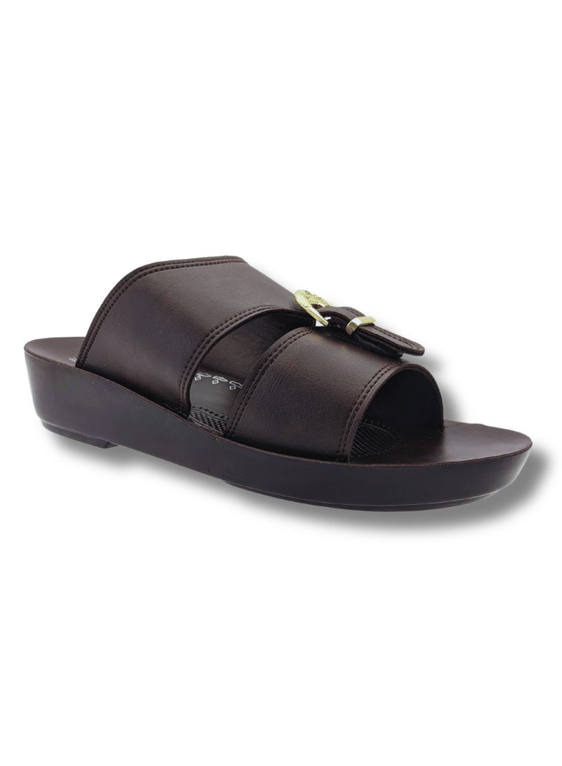 Aerosoft Men's Slippers G8320 Brown - Image 2