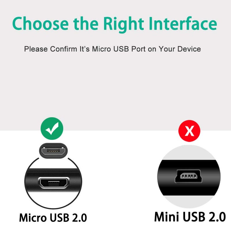 SCOVEE كابل شحن USB بديل سلك طاقة لسماعات Bose QC20 SoundLink، شاحن لسماعات Beats Powerbeats2 Studio 2.0، مكبر صوت، Mini 2، محول QuietComfort 35 - Image 2