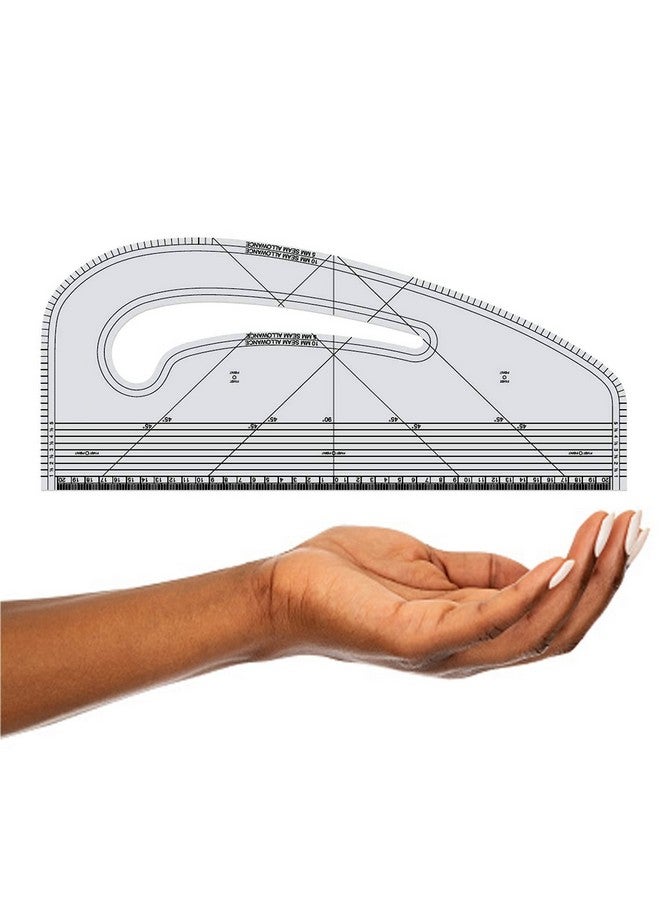 Jasol أداة قياس تصميم الأزياء متعددة الأغراض من جاسول - مسطرة منحنيات شفافة، عبوة من 1 - Image 3