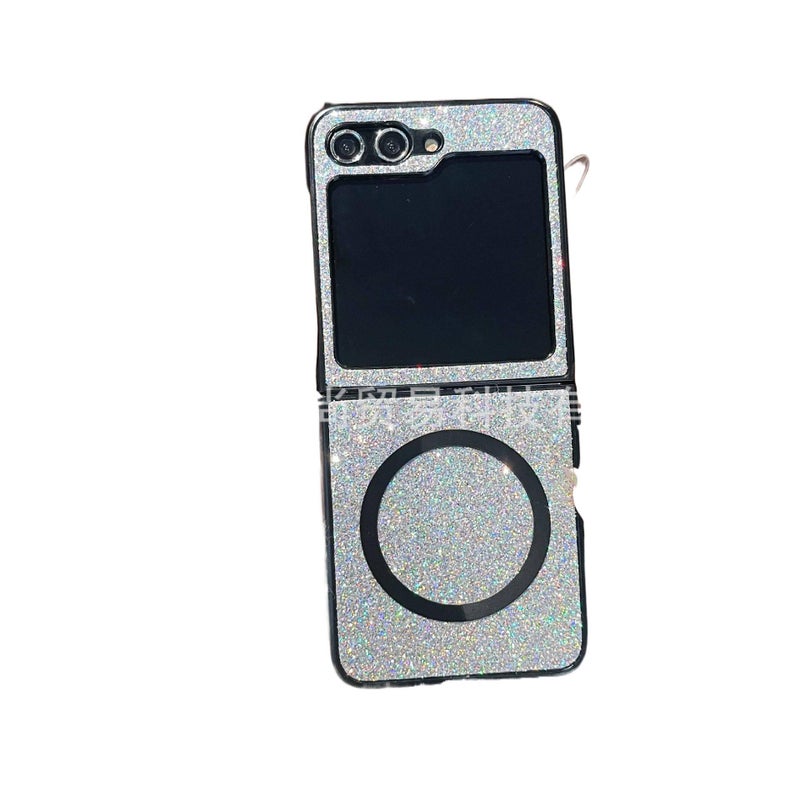 MagSafe Case | Shockproof | Glitter Folding | Shockproof Cover for Samsung Galaxy Z Fold 6 | Silver - Image 1