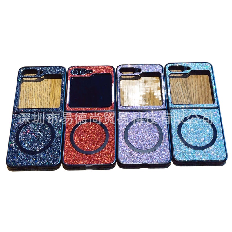 MagSafe Case | Shockproof | Glitter Folding | Shockproof Cover for Samsung Galaxy Z Fold 6 | Silver - Image 2