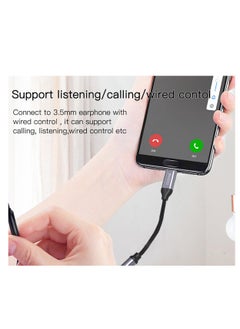 Yesido YAU19 Aluminum Alloy Nylon Cable USB Type-C To 3.5mm Aux Port Audio Adapter Cable Black  - Image 5