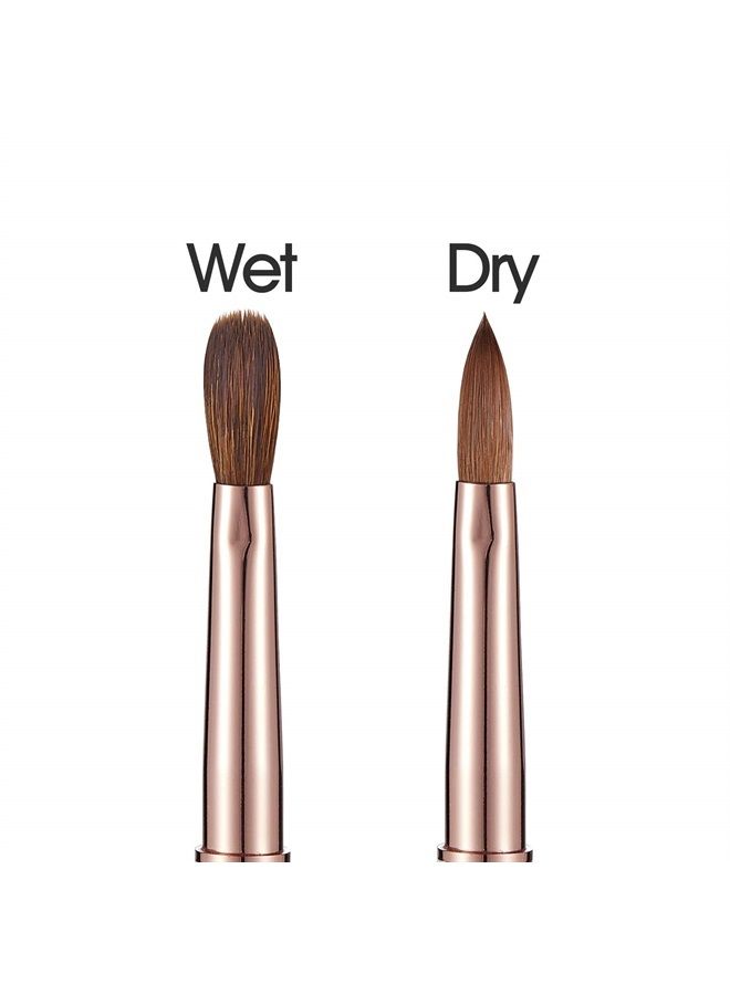 Shine Chance Acrylic Nail Brush Size 8, 100% Real Kolinsky Art Nail Brush for Acrylic Powder Application, Handmade Women Manicure Nail Extension Tool for Professional DIY Home Salon and Beginners - Image 5