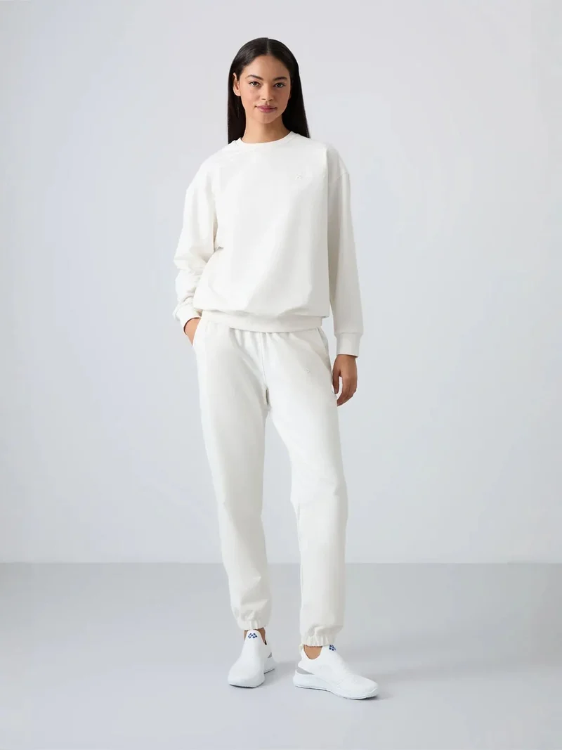 تومي لايف TOMMY Oversized Crew Neck Sweatshirt and Pants Set