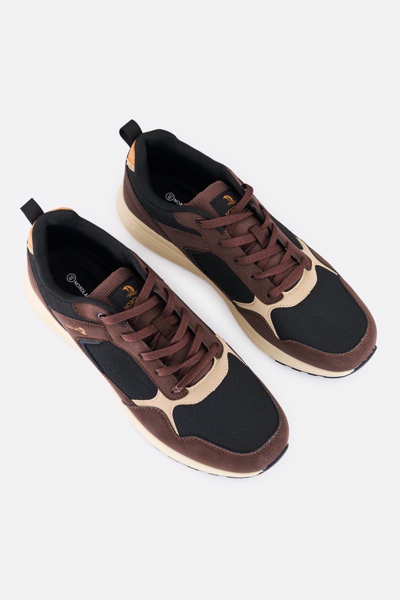Nordland Men Lace Up Hiking Shoes, Brown  - Image 4
