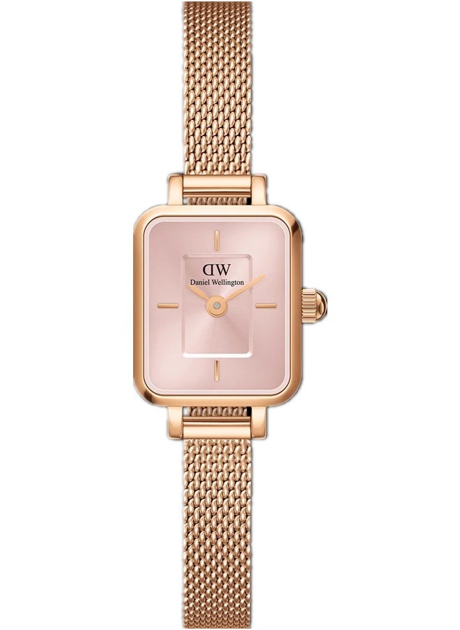 Quadro Mini Melrose Rose Gold Blush Rectangle Watch for Women 15.4x18.2mm Dial with Rose Gold Stainless Steel Strap DW00100653 - pzsku/Z4F63C324B21378EAEFD4Z/45/_/1733716614/1490a975-ec56-44f4-a234-018601f27f18