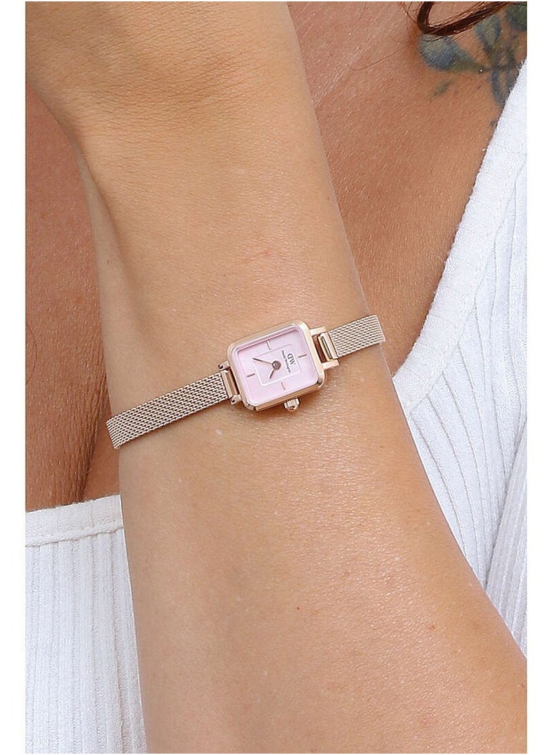 Quadro Mini Melrose Rose Gold Blush Rectangle Watch for Women 15.4x18.2mm Dial with Rose Gold Stainless Steel Strap DW00100653 - pzsku/Z4F63C324B21378EAEFD4Z/45/_/1733716618/3b4d041b-a5c6-44bf-acb1-f7a717a21520