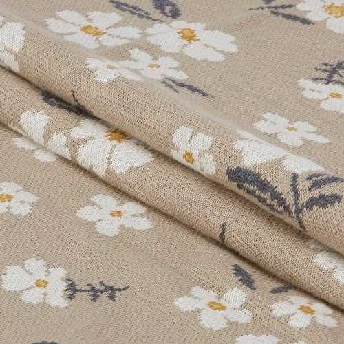 haus & kinder Knitted Baby Blanket, Soft Breathable Baby Blankets Newborn, Premium Baby Blanket for 0-2 Years, Cozy Blankets for Crib, Nursery & Stroller, New Born Baby Essentials | Little Bloom - Image 4