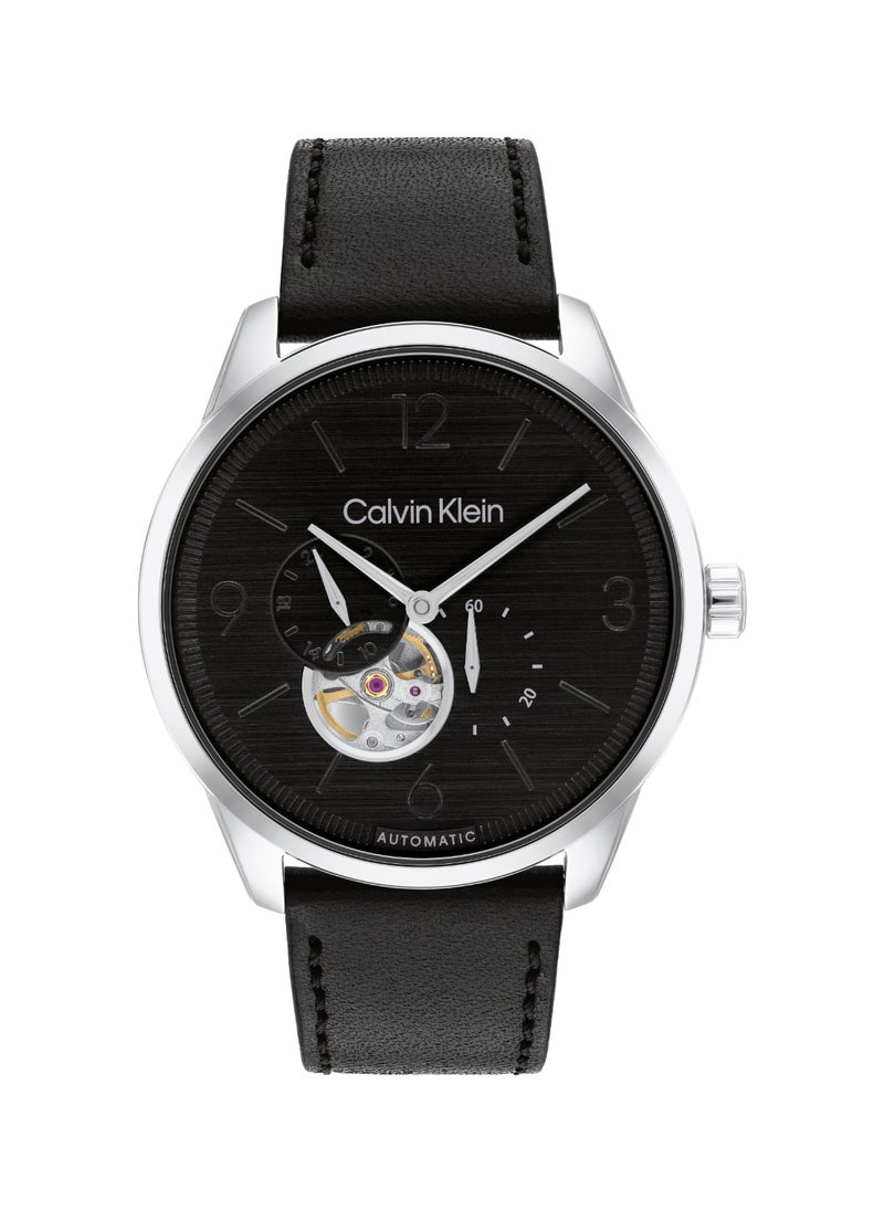 CALVIN KLEIN Round Analog Men's Black Case Wrist Watch - 25200388  - Image 1
