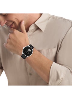 CALVIN KLEIN ساعة يد دائرية أنالوج للرجال بهيكل أسود - 25200388  - Image 4