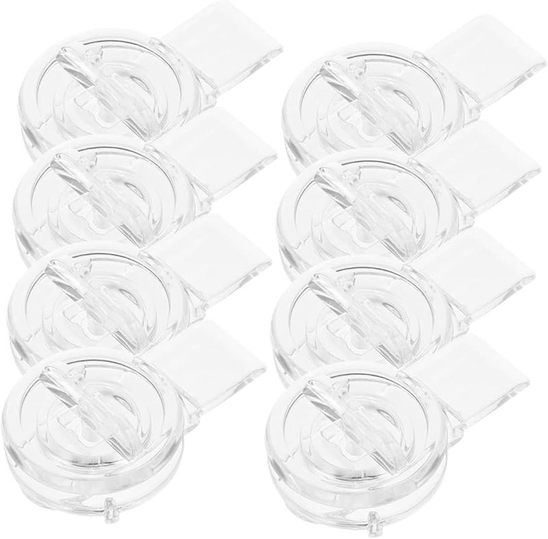 Artibetter 8pcs Acrylic Locking Hasp Latch for Jewelry Box Storage Cases and Doors Wear Resistant Design - Image 2