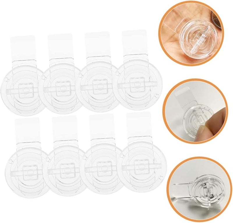 Artibetter 8pcs Acrylic Locking Hasp Latch for Jewelry Box Storage Cases and Doors Wear Resistant Design - Image 4