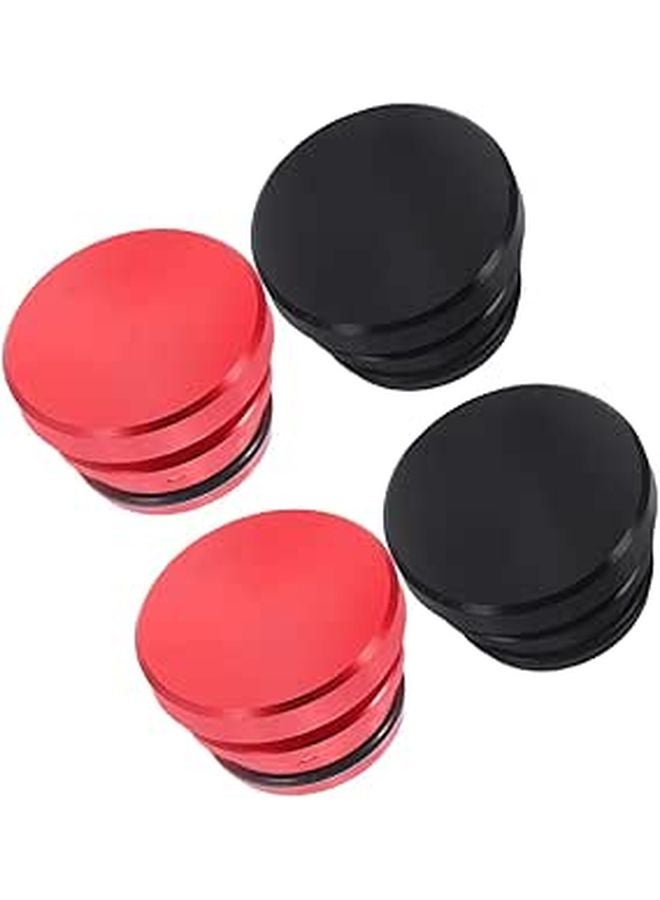 4Pcs Aluminum Alloy Car Lighter Socket Cap Splashproof Protector for Vehicle Power Outlet Cover - Image 1