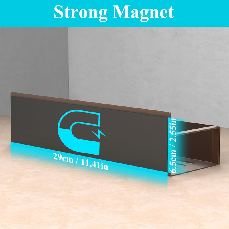 HuggieGems 4 Pack Magnetic Spice Storage Rack Organizer for Refrigerator and Oven, Bronze Fridge Organizers and Storage - Image 3