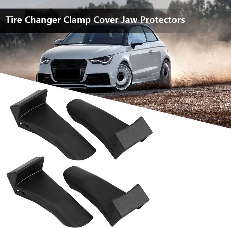 Jadeshay 4Pcs Jaw Protectors Guard Protective Covers for Tire Changer Clamp Cover Jaw Protectors for Tire Changers Bent Angle - Image 2