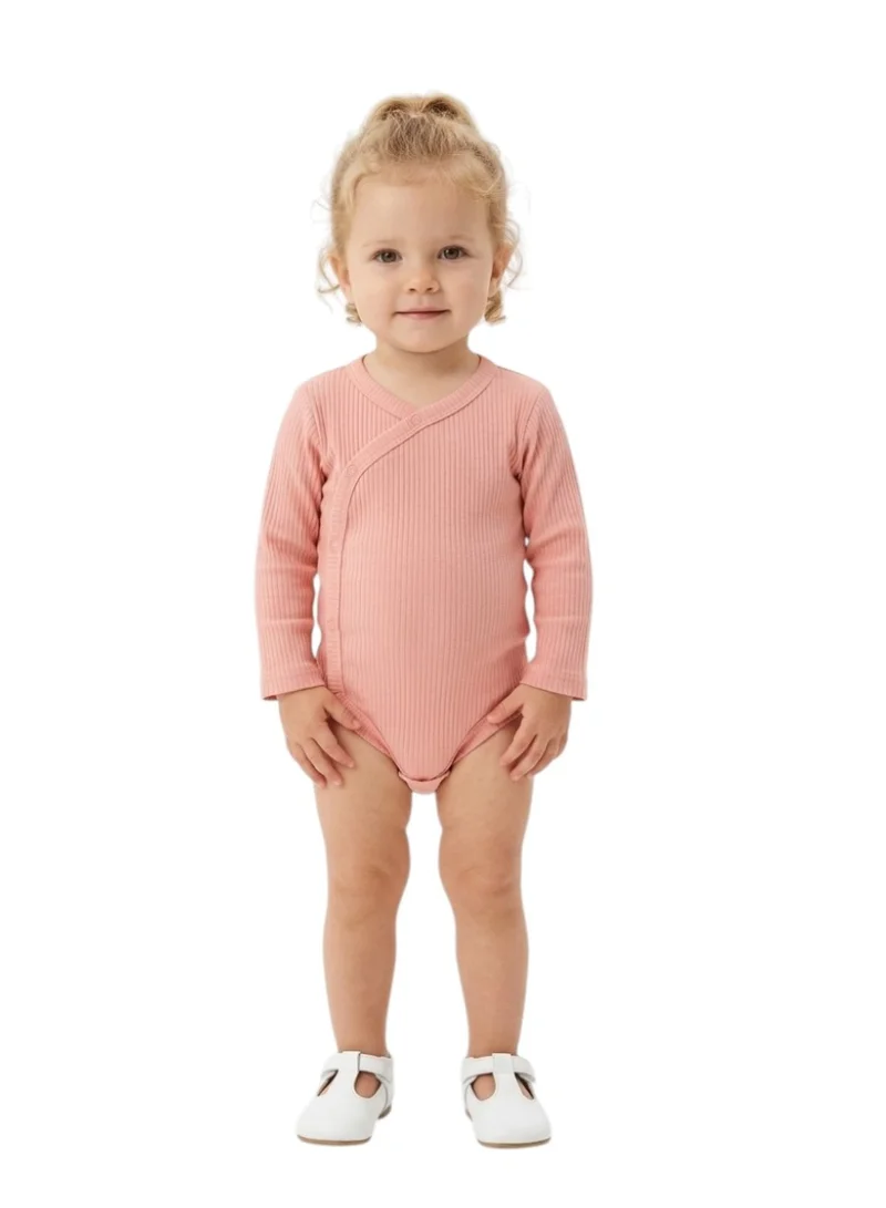بامبيميسي Baby  Cotton Bodysuit Long Sleeve  – 3-Piece Newborn Outfit