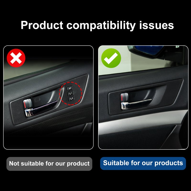 Real Soft Carbon Fiber Sticker For Subaru Legacy Outback 2010 2011 2012 2013 2014 LHD RHD Car Door Handle Frame Accessories - Image 2