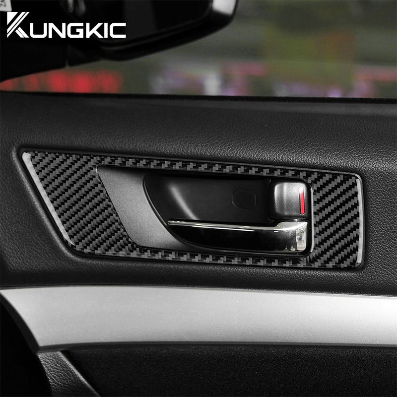 Real Soft Carbon Fiber Sticker For Subaru Legacy Outback 2010 2011 2012 2013 2014 LHD RHD Car Door Handle Frame Accessories - Image 4