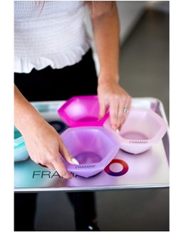 framar FRAMAR Multi-Colored Connect and Color Bowl Set – Mixing Bowls for Hair Color, Hair Bleach, Hair Dye, Coloring Set - 7 Pack  - Image 3