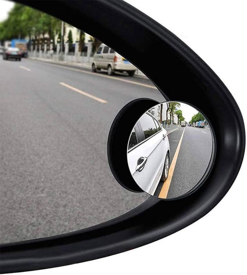 Chefkit 360° Rotatable Blind Spot Mirror - 2 Pack Adjustable Waterproof Convex Rear View Mirror for Universal Cars - Image 1