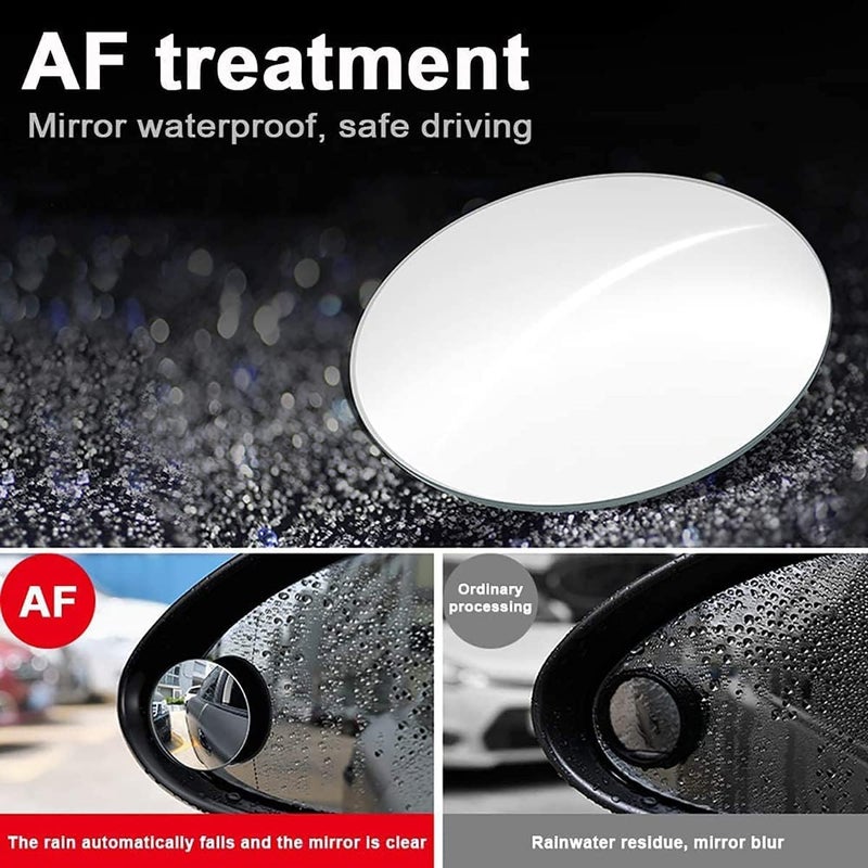 Chefkit 360° Rotatable Blind Spot Mirror - 2 Pack Adjustable Waterproof Convex Rear View Mirror for Universal Cars - Image 3