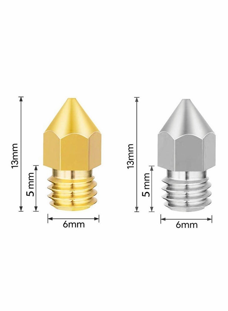 26 PCS 3D Printer Nozzles Cleaning Kit, MK8 3D Printer Extruder Nozzles Compatible with Creality Ender 3 pro-Ender 5 pro-CR 10 and so on Band Cleaning Needles, 3D Printer Nozzle Wrench  - Image 2