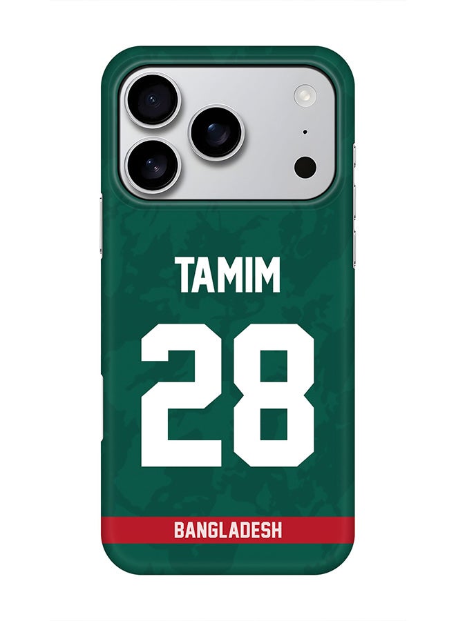Stylizedd For iPhone 17 Pro,Case, [Compatible with MagSafe] Magnetic cover Slim fit Protection Matte, - Bangladesh Tamim Iqbal, Jersey No 28