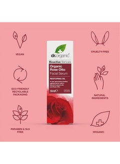 dr.organic Organic Doctor Organic Rose Otto Facial Serum, 1.1 fl.oz.  - Image 2