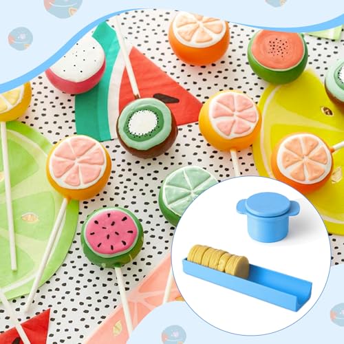 MITCHENIFY Round Cake Pop Mold with 9-Inch Tray, 3D Printed Cake Pop Cutter and Pusher, Baking Molds for Home Baking, Birthday Parties, Wedding Desserts - Image 3