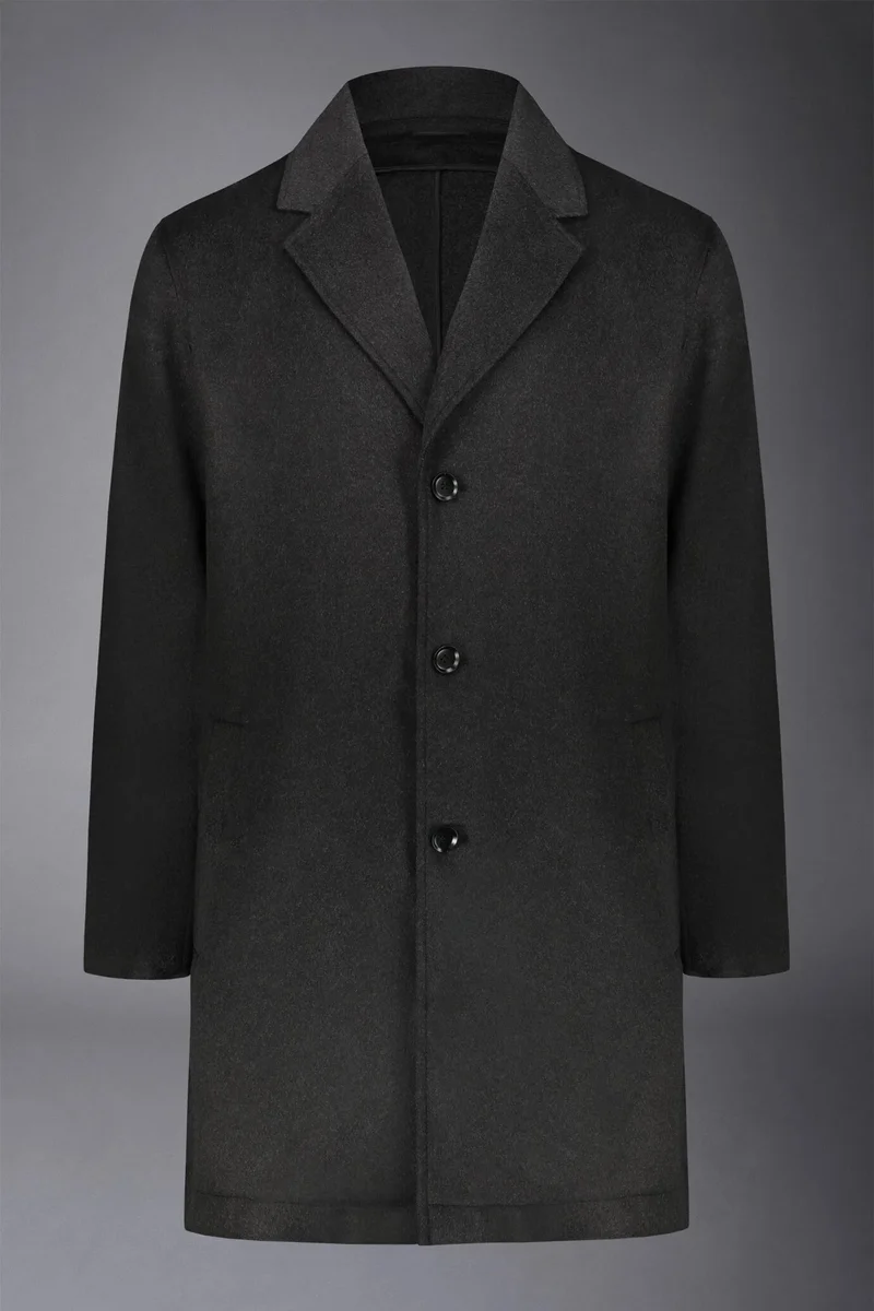 Doppelganger Grey Men's classic single-breasted wool blend - DK Grey for Men | Best Price UAE