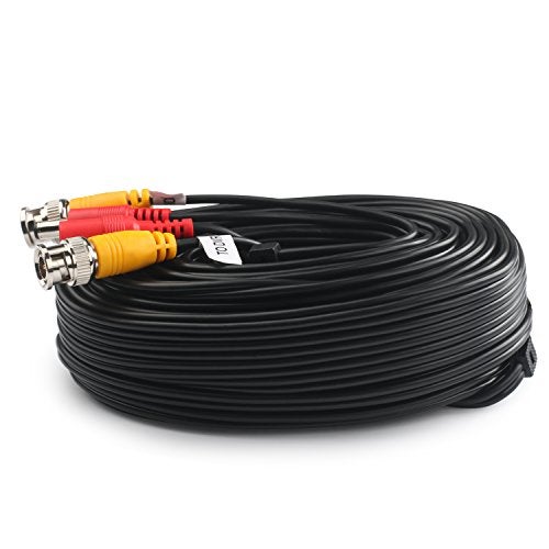 Postta BNC Video Power Cable (2 Pack 50 Feet) Video Security Camera Cable Wire with Four Connectors for CCTV DVR Surveillance System - Image 3
