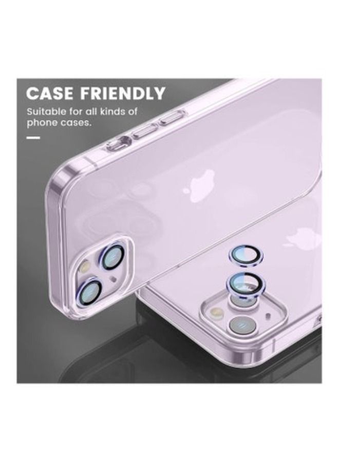 ACLIX Camera Lens Protector, Keep Original Camera HD Glass Metal Camera Lens Screen Cover Film for iPhone 14 Plus / 14 Accessories Purple - Image 3