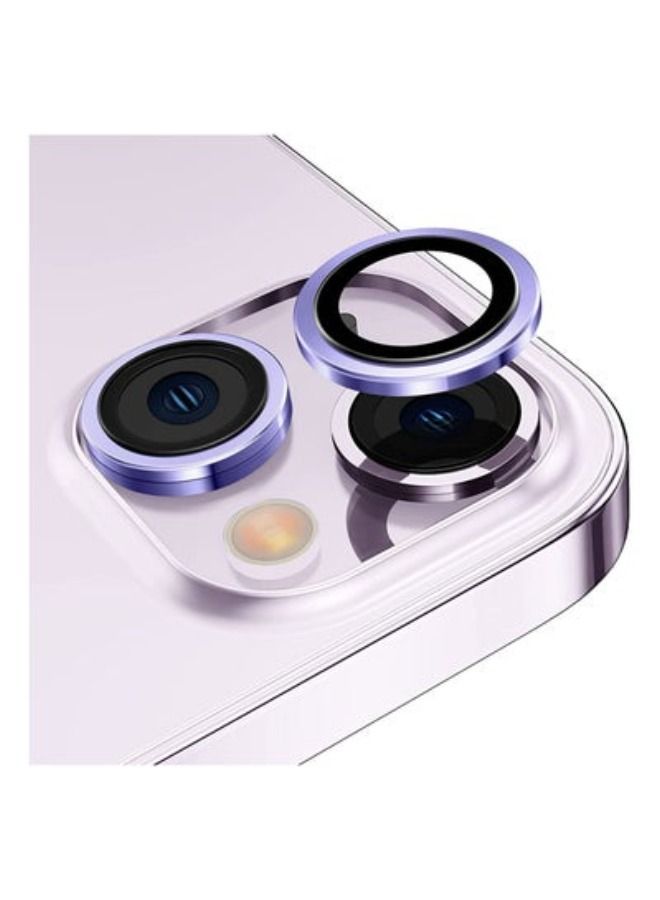 ACLIX Camera Lens Protector, Keep Original Camera HD Glass Metal Camera Lens Screen Cover Film for iPhone 14 Plus / 14 Accessories Purple - Image 1