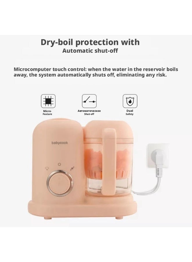 Multi-Function Baby Food Maker, Steamer and Blender, Pink - Image 2