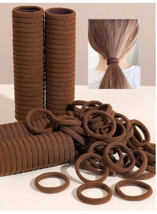 100pcs Brown Casual Hair Ties For Girls, Daily Life Headbands Ponytail Holders - pzsku/Z4F64715302E1526C7840Z/45/_/1716017172/80295de1-1025-4a33-bdca-95b09bb7ac58