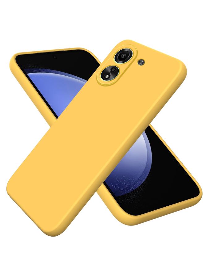 Case For Xiaomi Poco C65/Redmi 13C 4G Solid Color Liquid Silicone Dropproof Full Coverage Phone Case