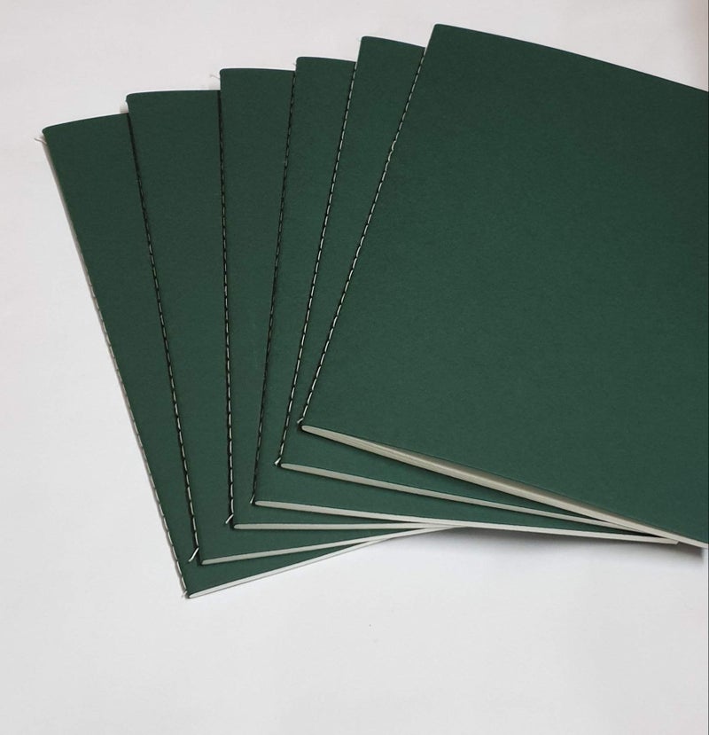 INNAXA A5 kraft book pack of 6 (Dark Green) - Image 4