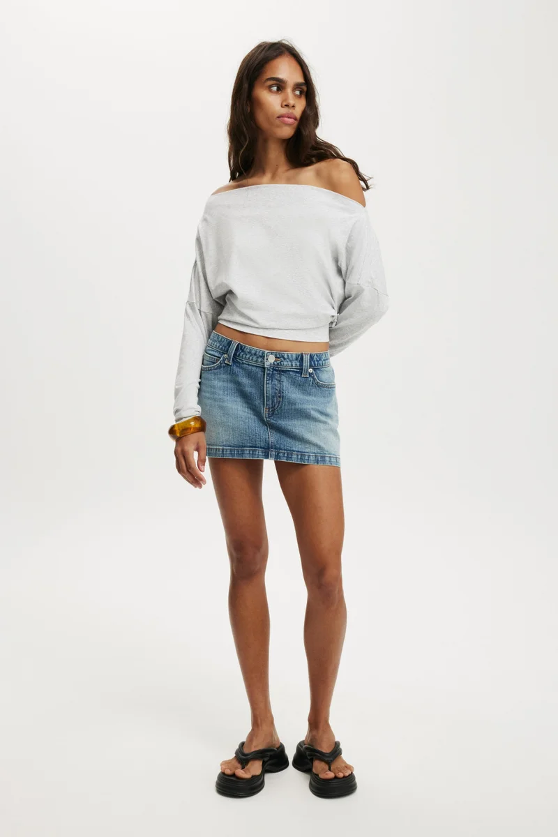 Cotton On Peyton Off Shoulder Long Sleev
