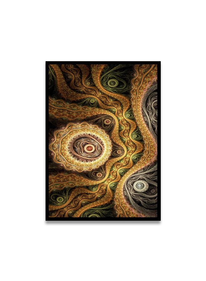 Marktna Canvas Wall Art For Wall Decoration Abstract Design With A Hollow Black Frame Size (120x80cm)One Piece - Image 2
