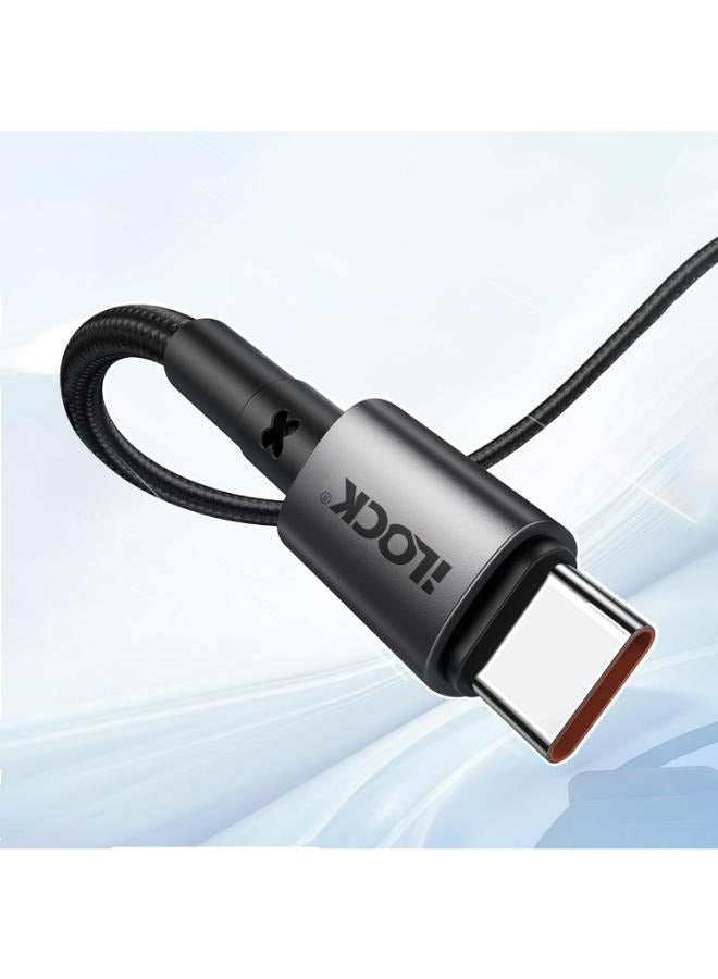 آي لوك كابل شحن USB نوع C إلى نوع C بقدرة 65W بتصميم مضفر فائق المتانة ويدعم الشحن السريع من اي لوك، 1 م - Image 5